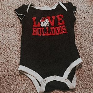 Georgia Bulldog Onsie